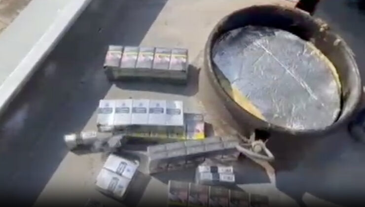 Adana’da operasyon: Akaryakıt tankerinde binlerce kaçak sigara ele geçirildi