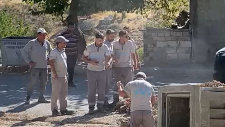 Adıyaman’da alt yapı hafriyatında doğalgaz borusu patladı, mahalle panik yaşadı