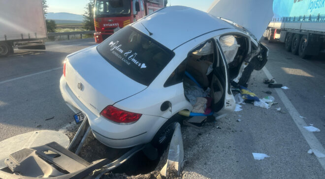 Afyonkarahisar’da bir haftalık evli üsteğmen kazada öldü