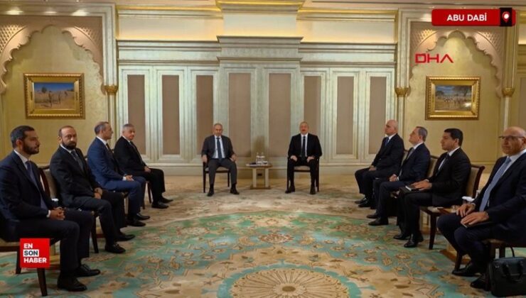 Aliyev ile Paşinyan, Abu Dabi’de bir ortaya geldi