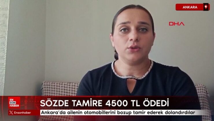 Ankara’da Anıtkabir’i ziyaret eden aileyi, arabalarını bozup tamir ederek dolandırdılar