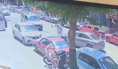 Ankara’da arabanın çarptığı yaya, havada takla attı