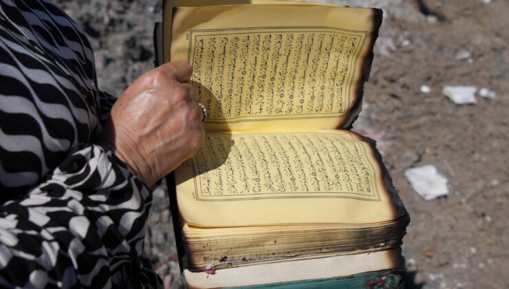 Ankara’da yangında kül olan meskenlerinden kalan tek şey Kur’an-ı Kerim oldu