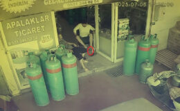 Antalya’da dükkana giren yılan, esnafı sokağa fırlattı