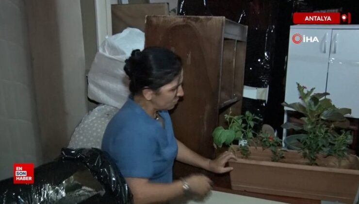 Antalya’da iki çocuk annesi bayan evsiz kaldı