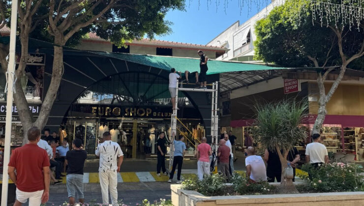 Antalya’da ikinci kattaki konutunun balkonundan düştü: Tente hayatını kurtardı