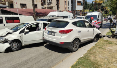 Aydın’da freni tutmayan araç, kazaya neden oldu: 5 yaralı