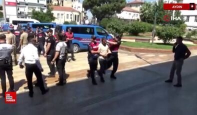 Aydın’da gazinoda öldürülen Özbek bayanın katil zanlıları adliyeye sevk edildi