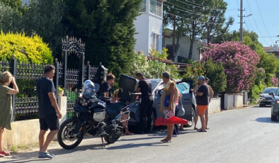 Balıkesir’de alkollü bayan şoför, aracıyla bahçe duvarına çarparak durabildi