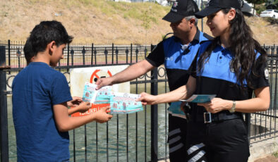Batman’da polisten su kanallarında yüzenler için ikaz