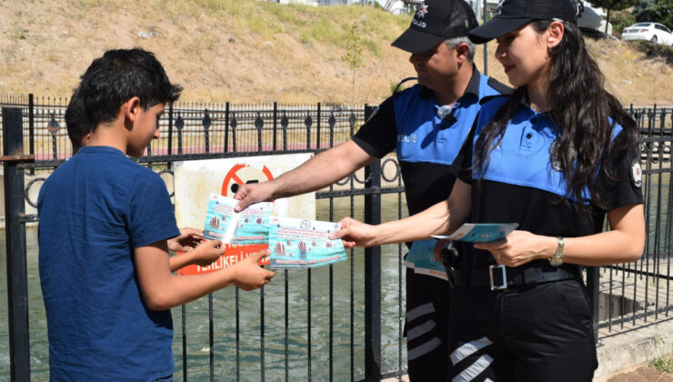 Batman’da polisten su kanallarında yüzenler için ikaz