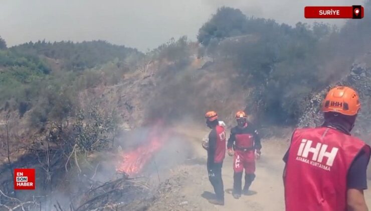 Bayırbucak’taki Türkmen köylerinde orman yangınları sürüyor: İHH’den dayanak