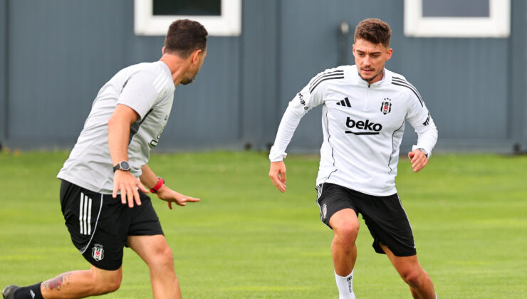 Beşiktaş, ST Pölten maçı öncesi son egzersizi yaptı