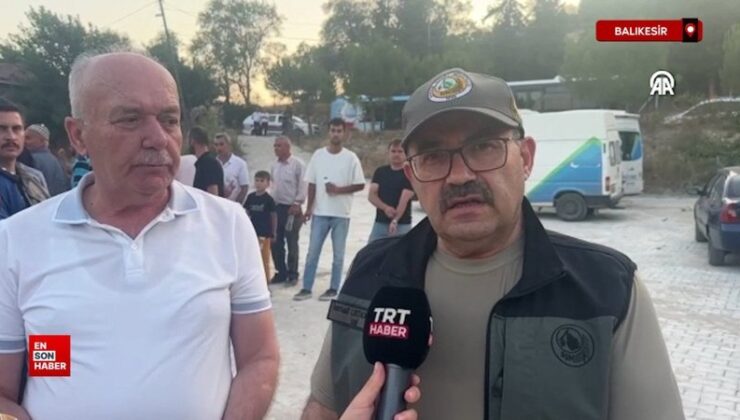 Bursa-Balıkesir hududunda çıkan orman yangınına müdahale ediliyor