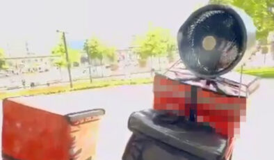 Bursa’da kuryenin sıcak havaya bulduğu tahlil beğeni topladı