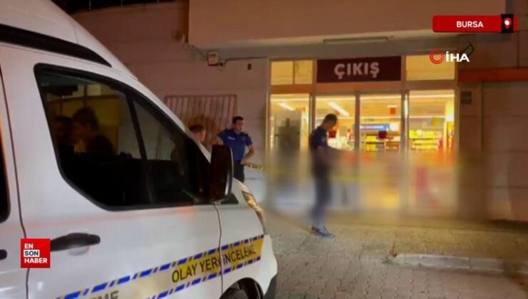 Bursa’da markette “Sen sapık mısın?” diyen bayanı ve 14 yaşındaki kızı vurdu