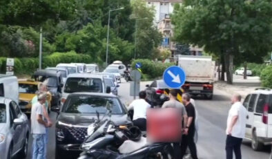 Bursa’daki yol verme arbedesinde iki şoför birbirini darbetti