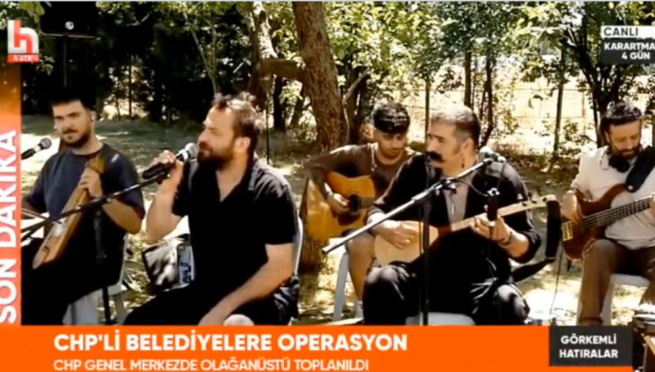 CHP’li belediyelere “yolsuzluk” operasyonunda Halk TV’de müzikli yayınlar