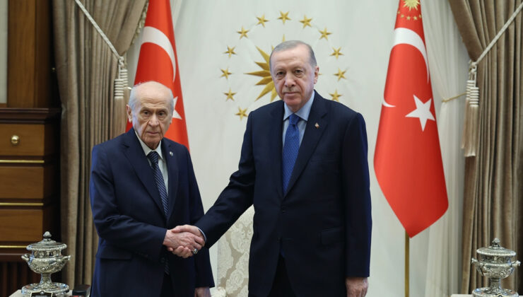 Cumhurbaşkanı Erdoğan Devlet Bahçeli ile görüştü
