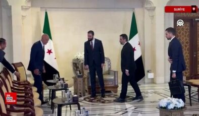 Cumhurbaşkanı Şara, ABD’nin Suriye Özel Temsilcisi Barrack’la görüştü