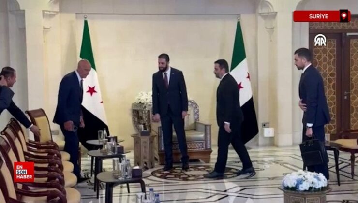 Cumhurbaşkanı Şara, ABD’nin Suriye Özel Temsilcisi Barrack’la görüştü