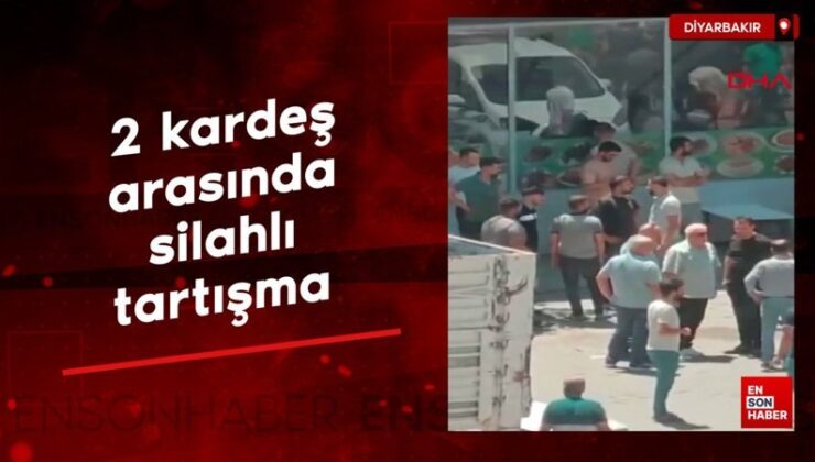Diyarbakır’da 2 kardeş ortasında silahlı tartışma