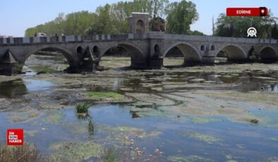Edirne’de ırmakların debileri geçen yılın tıpkı devrine nazaran yarı yarıya daha düşük