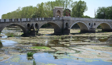 Edirne’de Meriç ve Tunca ırmaklarının debileri düştü