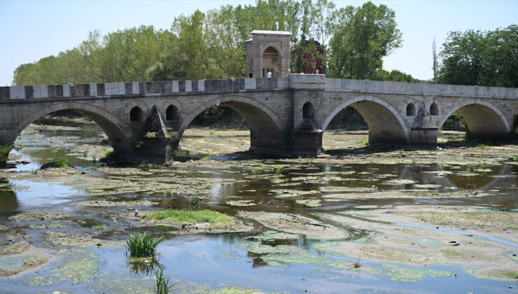 Edirne’de Meriç ve Tunca ırmaklarının debileri düştü