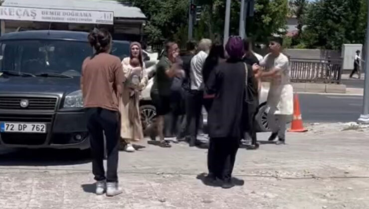 Elazığ’da trafik kazası sonrası yumruklu hengame