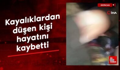 Erzincan’da kayalıklardan düşen kişi hayatını kaybetti