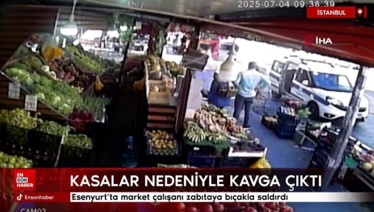 Esenyurt’ta market çalışanı zabıtaya bıçakla saldırdı