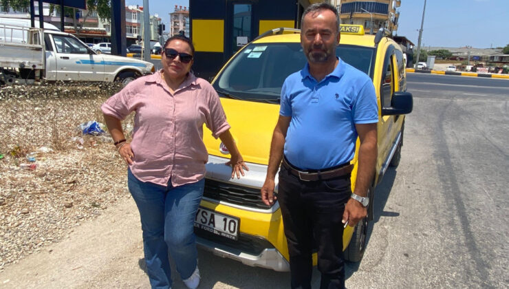 Eşinin tavsiyesiyle direksiyon başına geçti: Antalya’da 12 yıldır taksicilik yapıyor