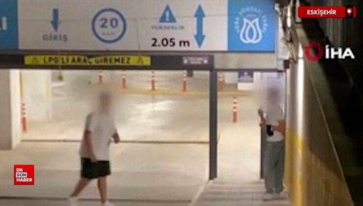 Eskişehir’de çocukların otopark vazifelisi yaşlı adam ile reaksiyon çeken oyunu