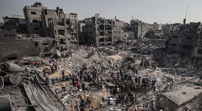 Gazze’de can kaybı 57 bin 680’e yükseldi