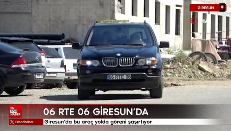Giresun’da bu araç yolda göreni şaşırtıyor
