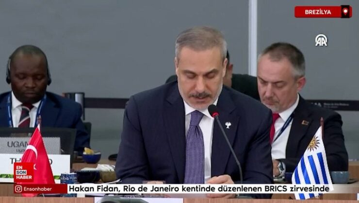 Hakan Fidan, Rio de Janeiro kentinde düzenlenen BRICS doruğunda