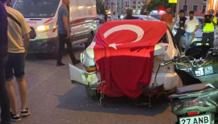 Hatay’da asker uğurlama konvoyunda kaza