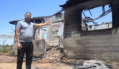 Hatay’da inşaat çalışanının yaptırdığı konut, bir gecede yandı