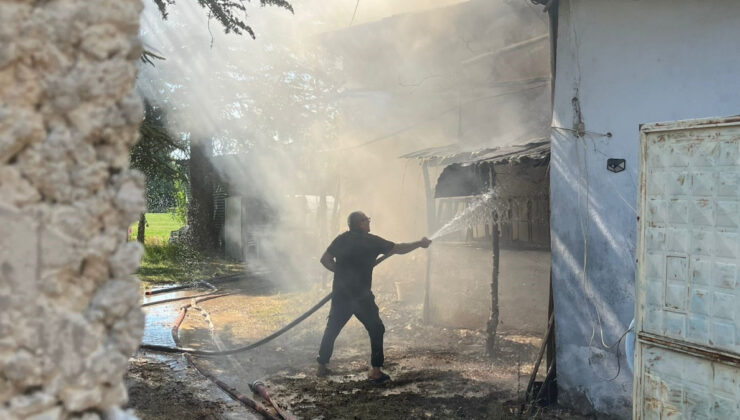 Isparta’da çöp yakmak isterken konutlarını tutuşturdu
