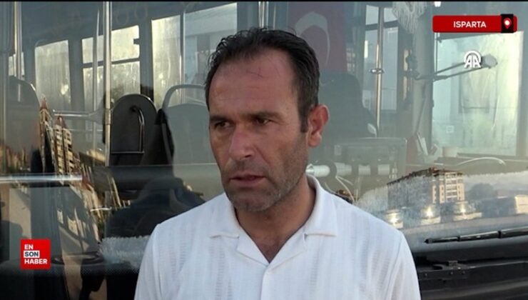 Isparta’da otobüs sürücüsü Heimlich hareketiyle 2 yaşındaki çocuğu kurtardı