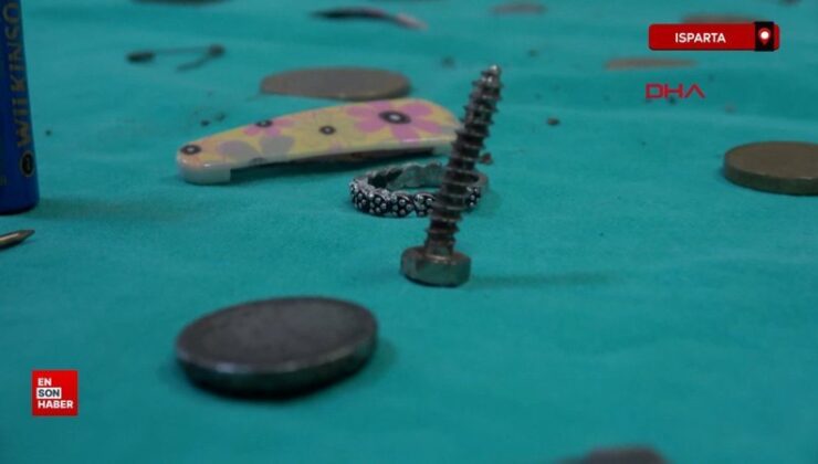 Isparta’da profesörün, ‘yanlışlıkla yutulanlar’ koleksiyonu