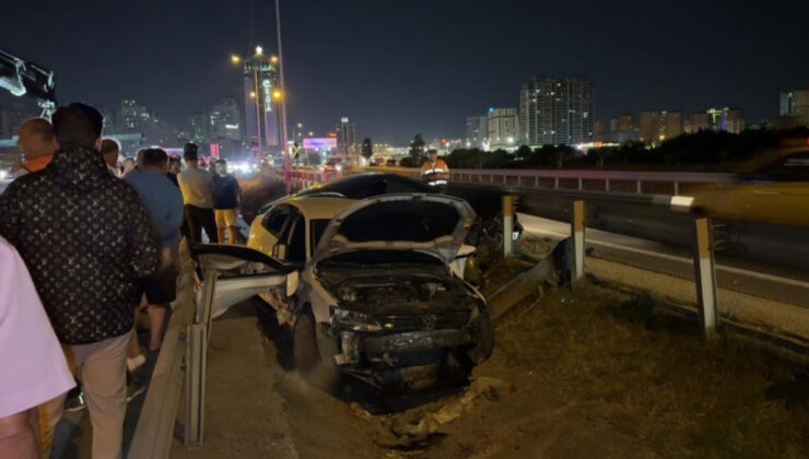 İstanbul Beylikdüzü’nde makas atan araba kazaya sebep oldu