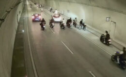 İstanbul Beyoğlu’nda tüneli kapatan motosiklet şoförlerine 133 bin lira ceza