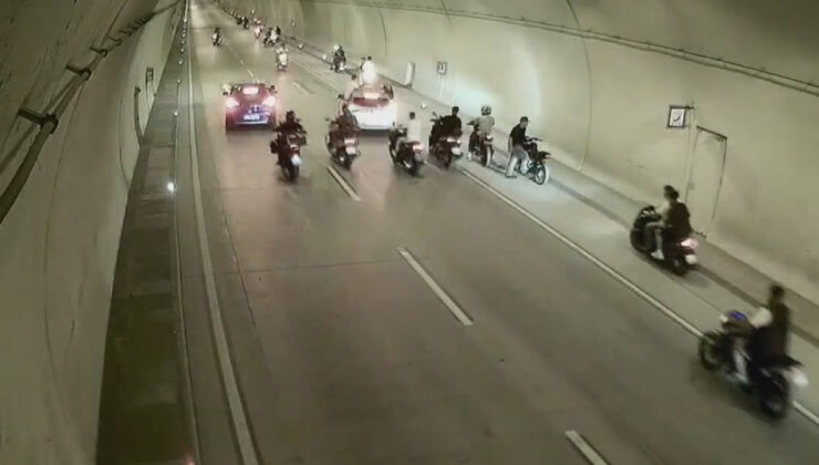 İstanbul Beyoğlu’nda tüneli kapatan motosiklet şoförlerine 133 bin lira ceza