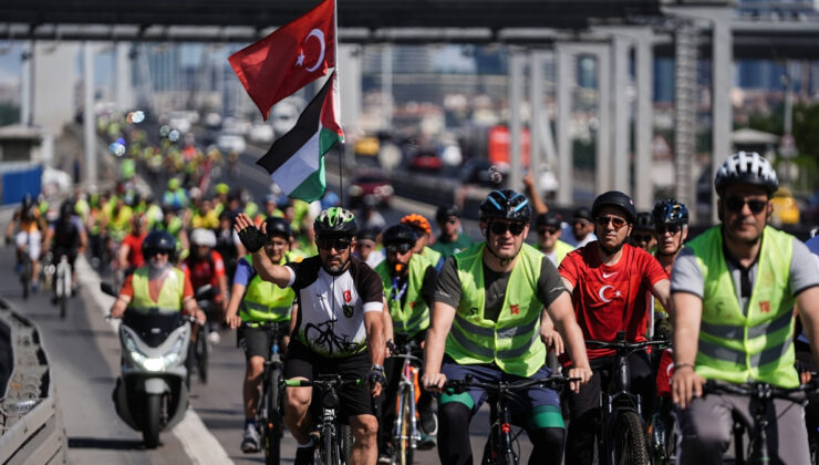 İstanbul’da 15 Temmuz şehitleri için bisiklet çeşidi düzenlendi