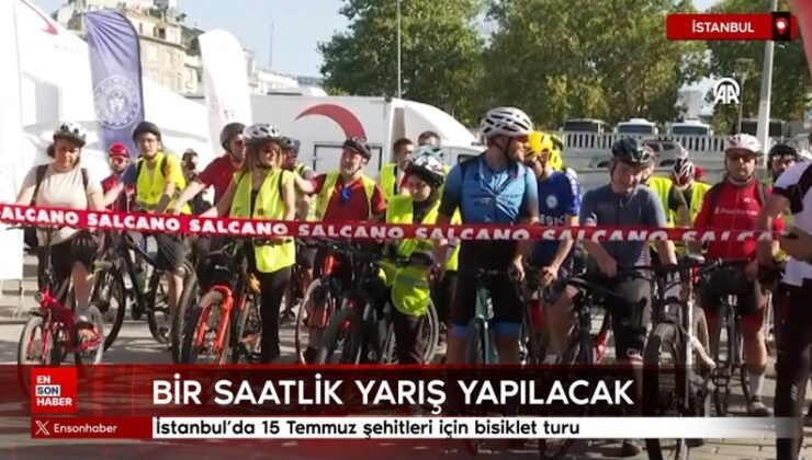 İstanbul’da 15 Temmuz şehitleri için bisiklet çeşidi