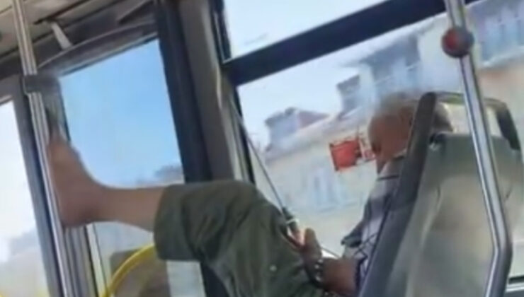 İstanbul’da belediye otobüsünde çekilen manzaralar reaksiyon çekti