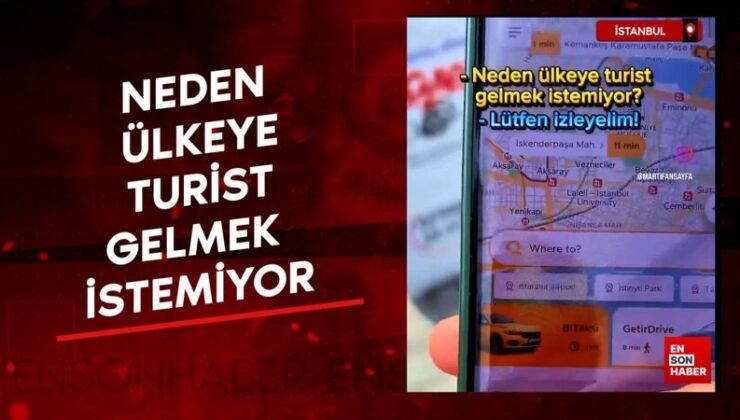 İstanbul’da bir turist taksicinin kendisinden yüksek ölçüde para istediği anları paylaştı