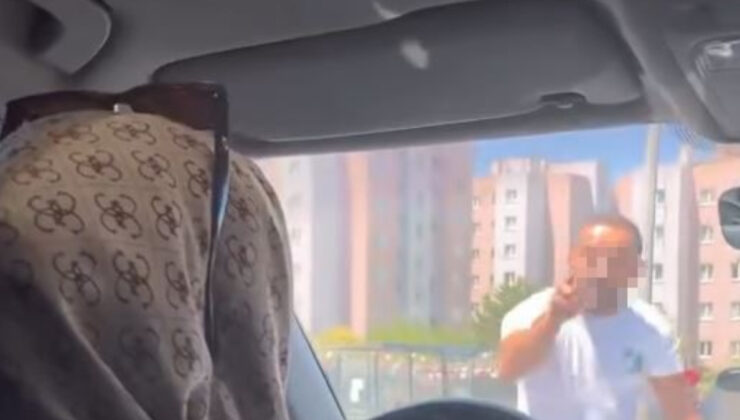İstanbul’da ‘makas attın’ deyip bayan şoförün yolunu kesti, camına vurdu